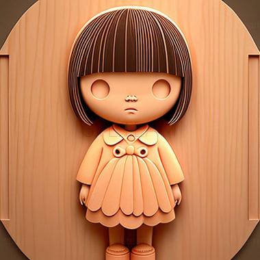 3D model Chibi Maruko chan Momoko Sakura (STL)